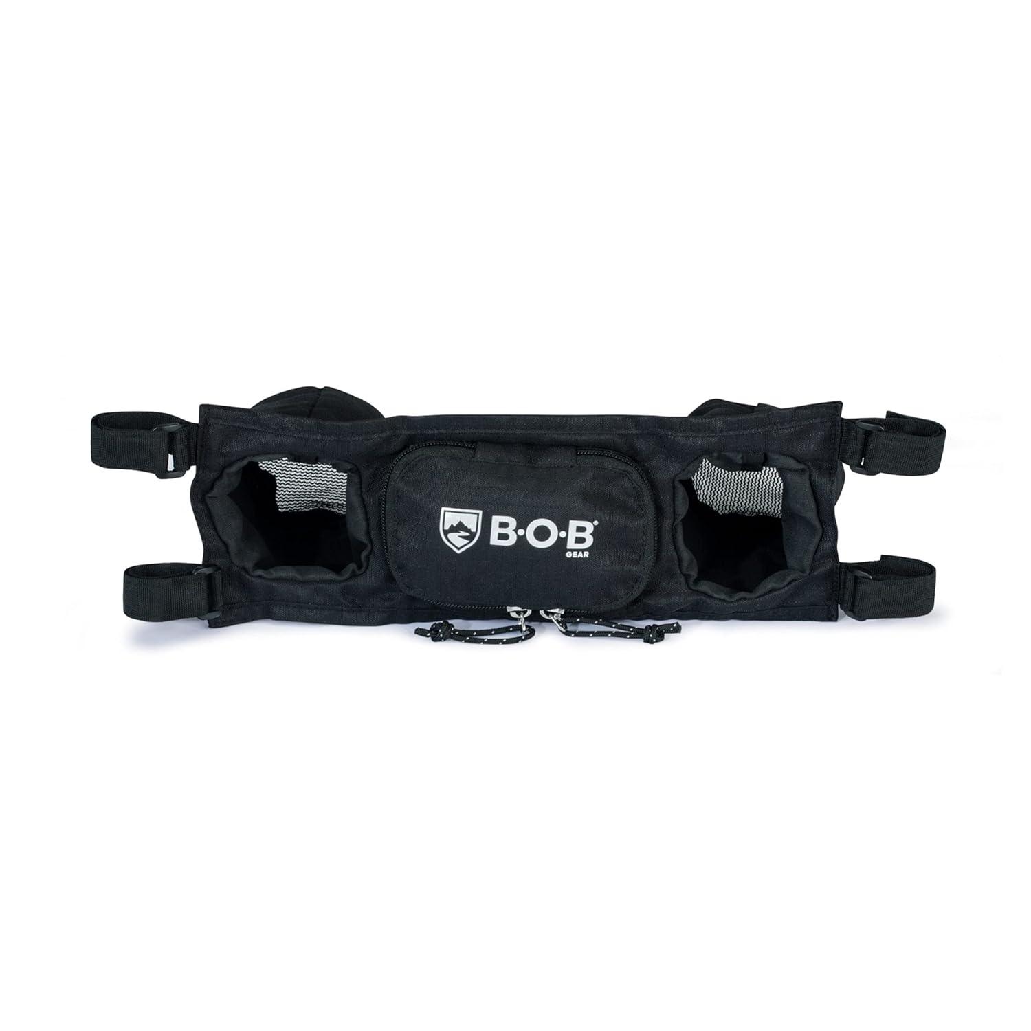 imageBOB Gear Deluxe Handlebar Console with Tire Pump for Single Jogging Strollers Black1 Piece