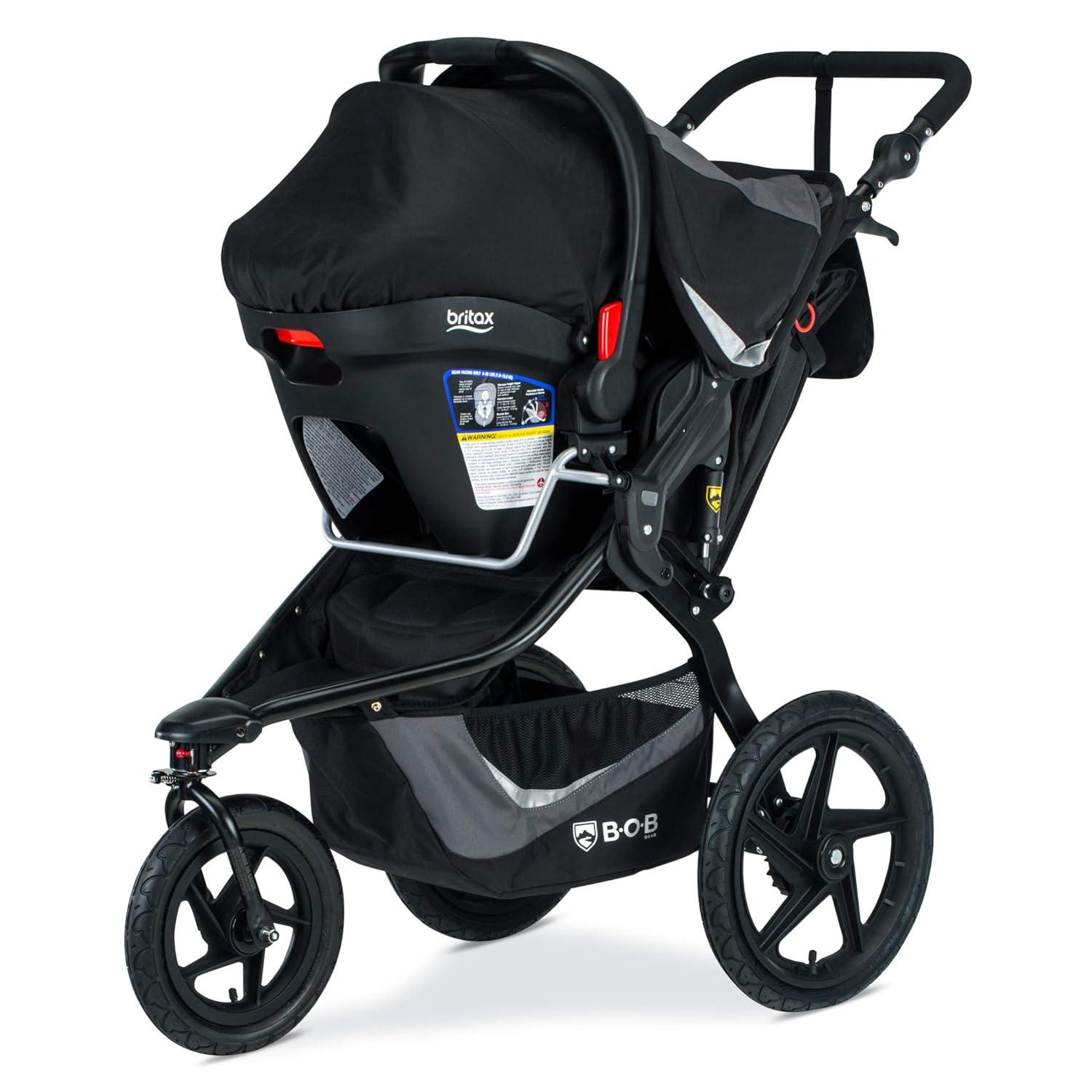 imageBOB Gear Revolution Flex 30 Travel System with BSafe Gen2 Infant Car Seat Graphite Black