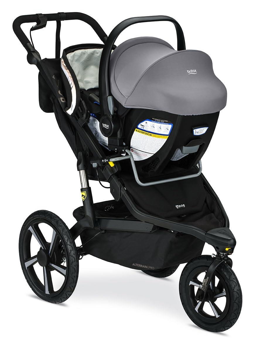 imageBOB Gear Single Jogging Stroller Adapter for Graco Infant Car SeatsGrey