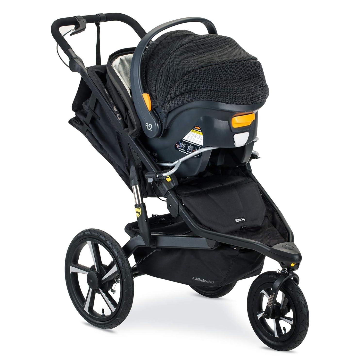 imageBOB Gear Single Jogging Stroller Adapter for Graco Infant Car SeatsGrey