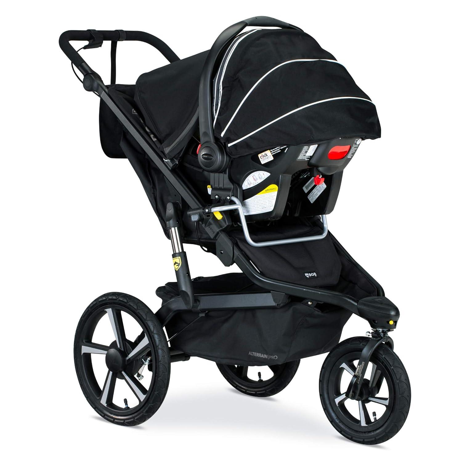 imageBOB Gear Single Jogging Stroller Adapter for Graco Infant Car SeatsGrey
