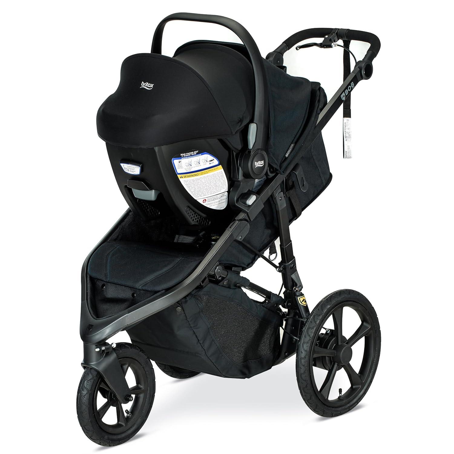imageBOB Gear Wayfinder Jogging Stroller Infant Car Seat Adapter Compatible with Select Britax Nuna Cybex and Maxi COSI Infant car Seats