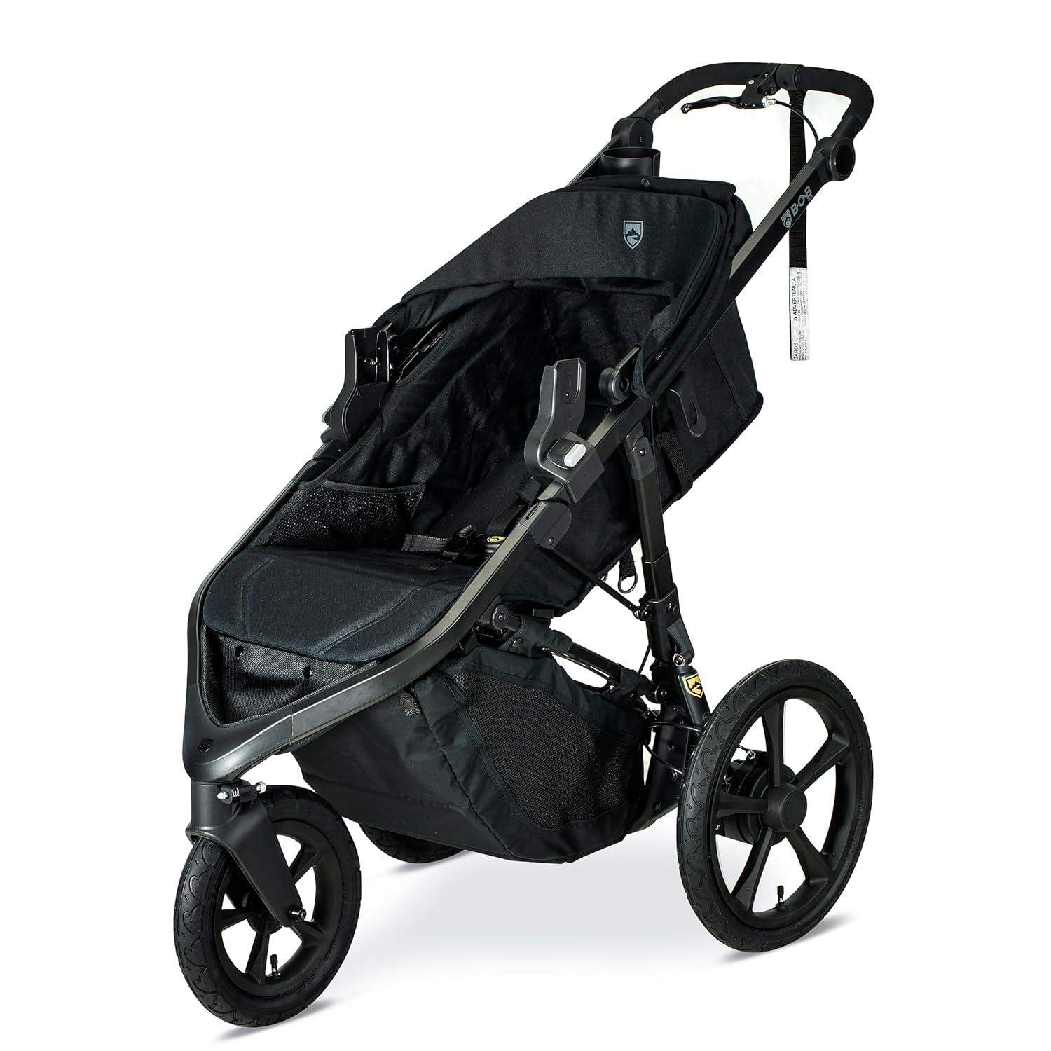 imageBOB Gear Wayfinder Jogging Stroller Infant Car Seat Adapter Compatible with Select Britax Nuna Cybex and Maxi COSI Infant car Seats