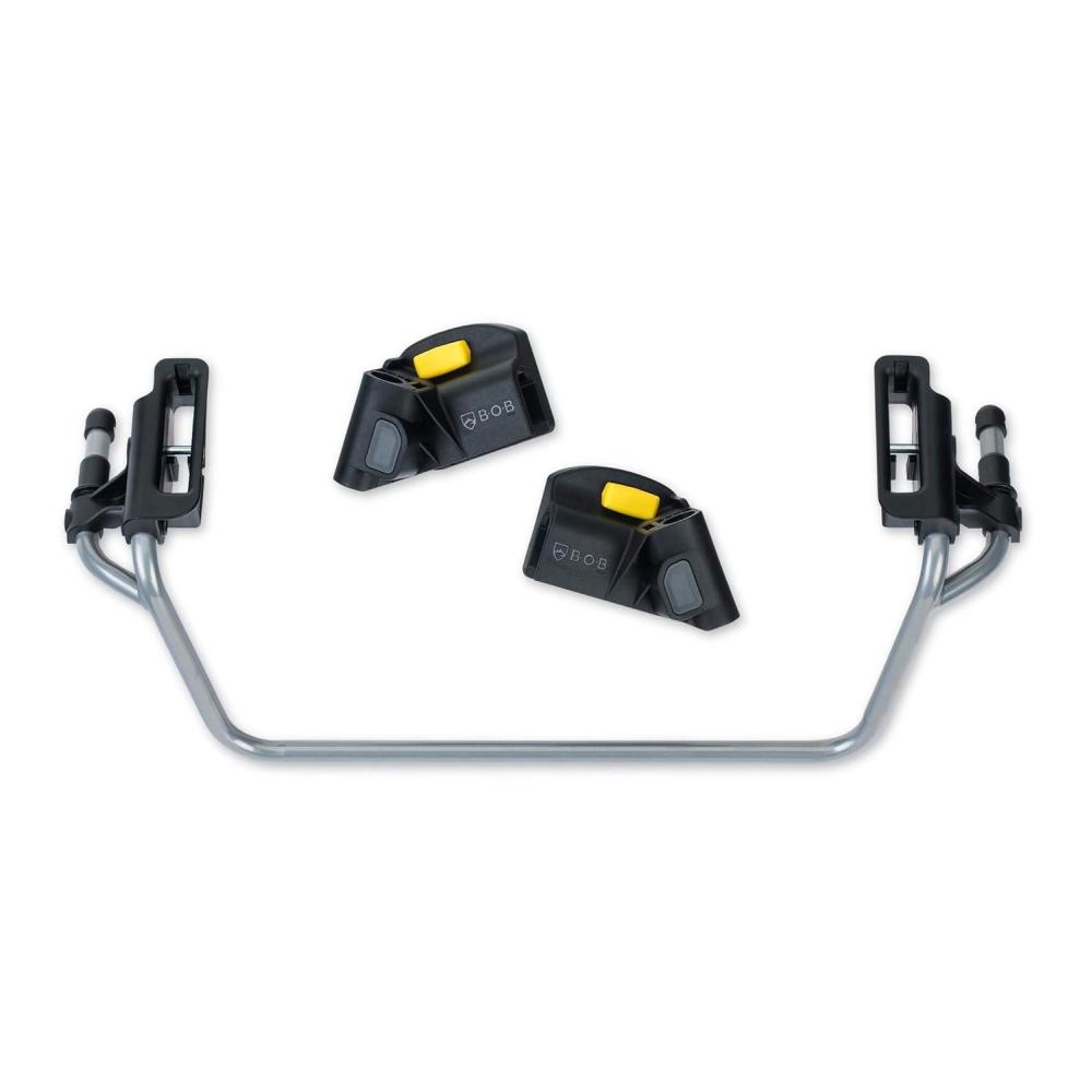 imageBOB Gear Single Jogging Stroller Adapter for Peg Perego Infant Car Seats GrayGrey
